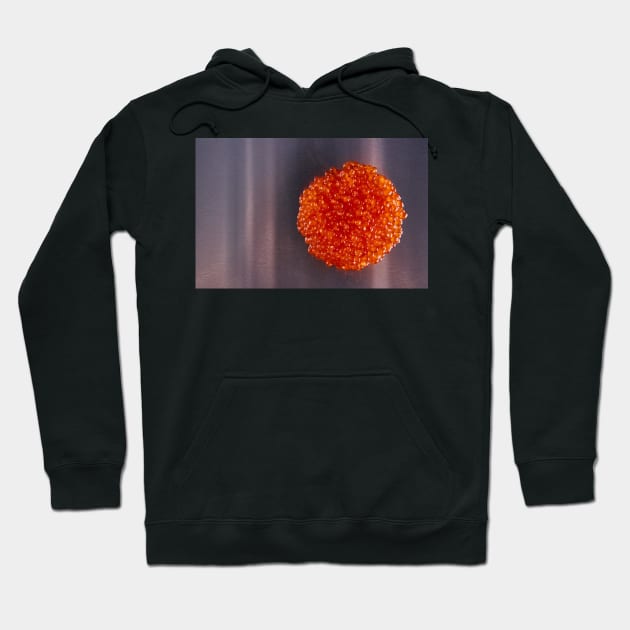 Salmon roe on metal Hoodie by naturalis